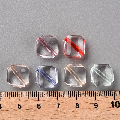 Transparent Acrylic Beads TACR-S154-08A-1