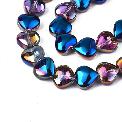 Electroplate Glass Beads Strands EGLA-S188-14-C03-1