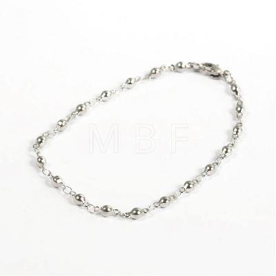 304 Stainless Steel Bracelets BJEW-D418-06-1