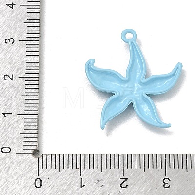Spray Painted Alloy Pendants AL-CBA5D51-02B-1