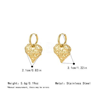304 Stainless Steel Hoop Dangle Earrings for Women DN9984-2-1