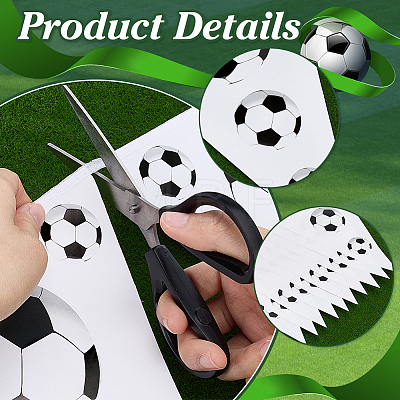 6Pcs 2 Colors Football Theme Paper Pennant Flags Banners FIND-PH0038-64-1