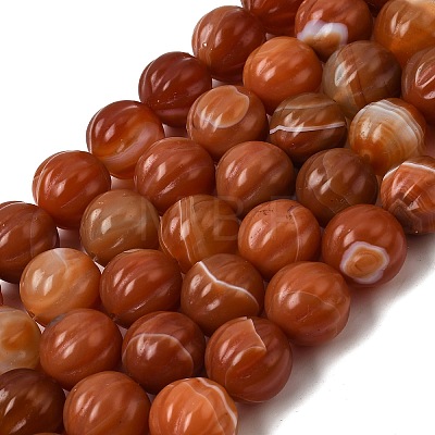 Natural Agate Beads Strands G-P614-B01-01-1