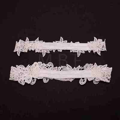 Lace Elastic Bridal Garters OCOR-WH0075-02-1