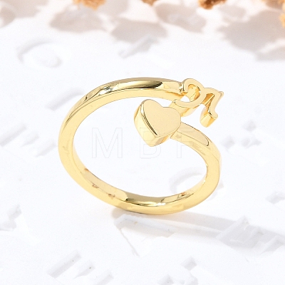 Brass Cuff Rings for Women RJEW-U044-N-1