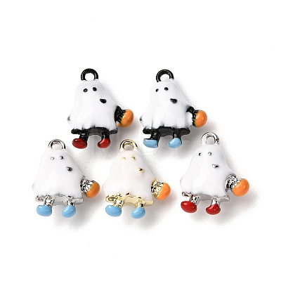 Halloween Alloy Enamel Charms ENAM-D307-01A-1