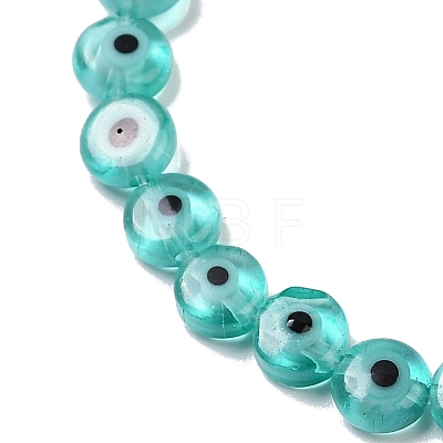 Handmade Evil Eye Lampwork Beads Strands LAMP-G164-10A-01-1