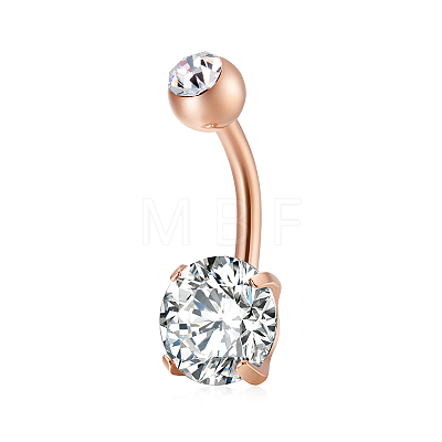 Brass Piercing Jewelry AJEW-EE0006-80RG-1