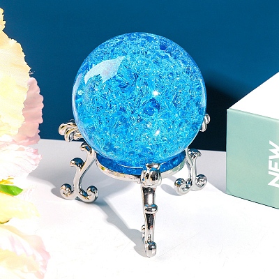 Crack Glass Crystal Ball Diaplay Decoration PW-WG5CDE5-01-1