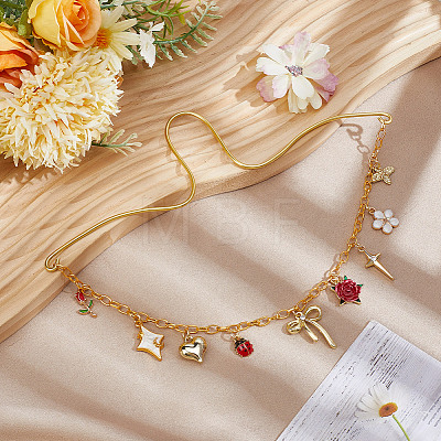 Aluminum Pendant Decorations HJEW-BM00066-1