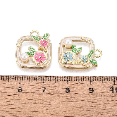 Alloy Enamel Pendants ENAM-N069-13KCG-1