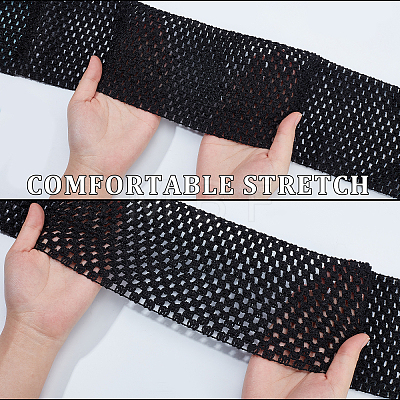 Gorgecraft 5M Elastic Crochet Polyester Headbands OHAR-GF0001-13A-1