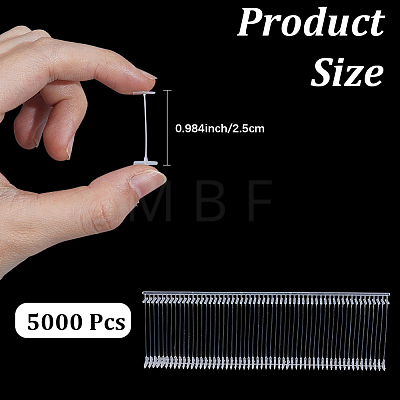 1Bag PP Garment Clothing Price Tag Label Standard Tagging Barbs KY-CP0001-38B-1
