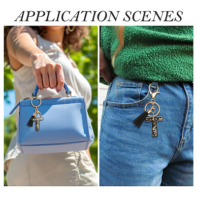 1Pc Resin Letter Keychains KEYC-TADJ0001-09T-1
