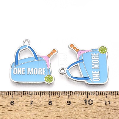 Alloy Enamel Sports Pendants ENAM-T022-64P-1