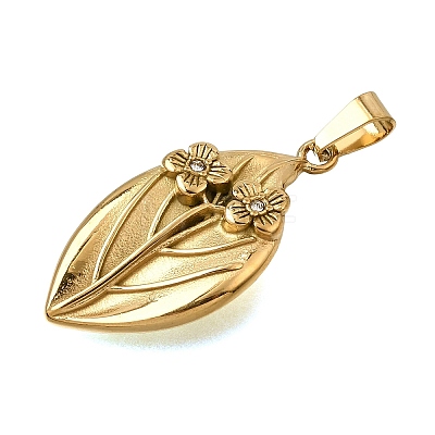 304 Stainless Steel with Rhinestone Pendants SA-CBA7062-11G-01-1