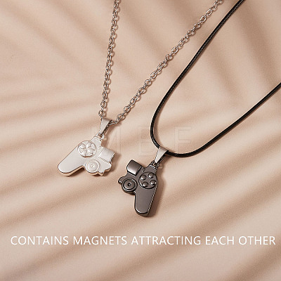 Magnetic Game Controller Alloy Pendant Matching Necklaces Set JN1013B-1