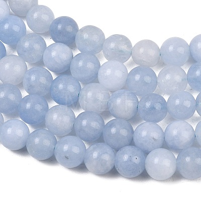 Natural Dyed White Jade Beads Strands GG-CBAEB22-B01-8mm-01-1