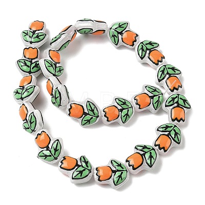 Transparent Glass Enamel Beads LAMP-C023-01E-1