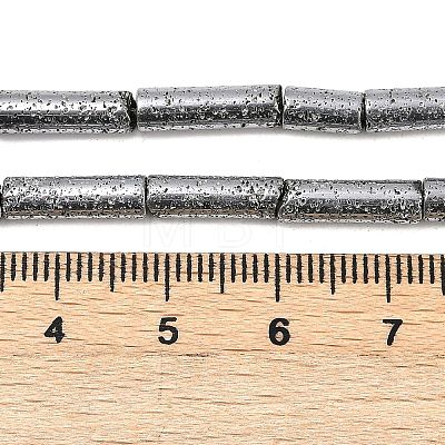 Electroplated Natural Lava Rock Beads Strands G-K388-03B-03-1