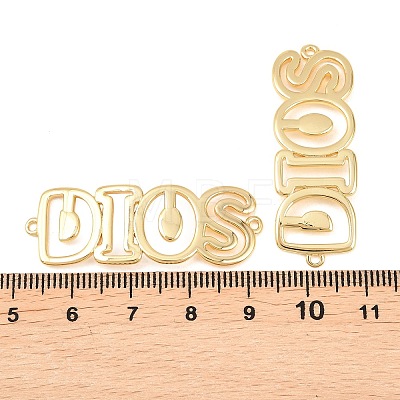 Brass Hollow Connector Charm X-KK-F931-28A-G-1