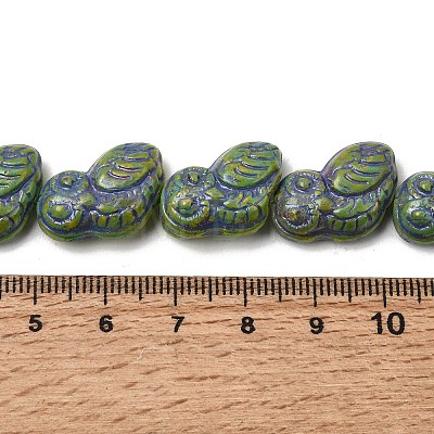 Painted Glass Beads Strands GLAA-Z021-08F-1