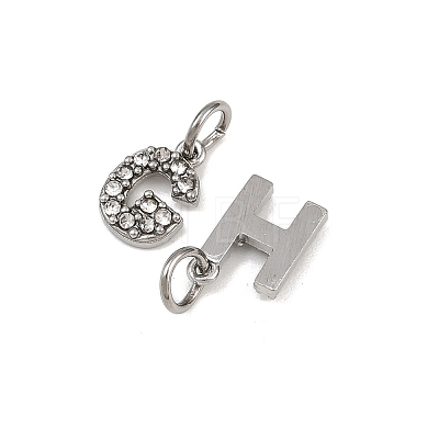 304 Stainless Steel Rhinestone Pendants STAS-B108-03P-A-1
