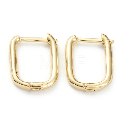 Brass Huggie Hoop Earrings EJEW-P189-01-1