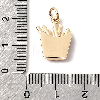 Brass Enamel & Rhinestone Pendants KK-H253-02G-1
