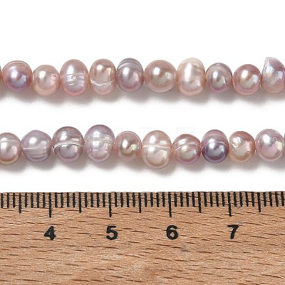 Natural Cultured Freshwater Pearl Beads Strands PA-CBAC463-10-1