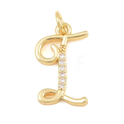 Brass Micro Pave Clear Cubic Zirconia Pendants CU-CBA7939-01I-G-1