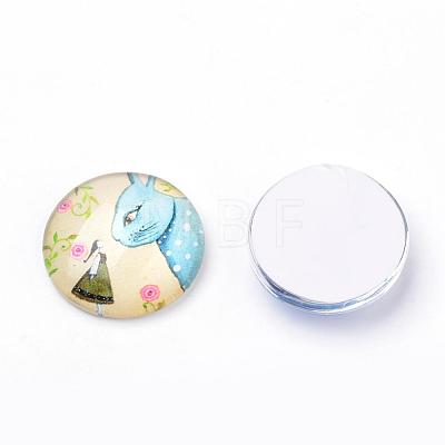 Flatback Glass Cabochons for DIY Projects GGLA-S029-12mm-015-1