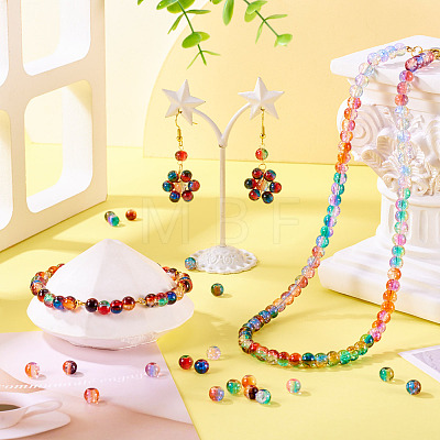 12 Colors Crackle Glass Beads CCG-TA0002-05B-1