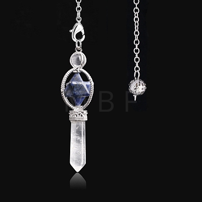 Natural Sodalite Hexagonal Pointed Dowsing Pendulums PW-WG0B402-11-1