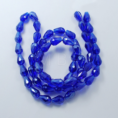 Electroplate Glass Beads Strands EGLA-R008-15x10mm-8-1