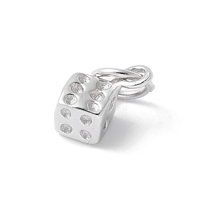 925 Sterling Silver Dice Charms STER-M093-02P-1