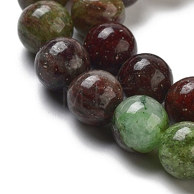 Natural Green Opal Beads Strands G-H045-A03-8MM-1