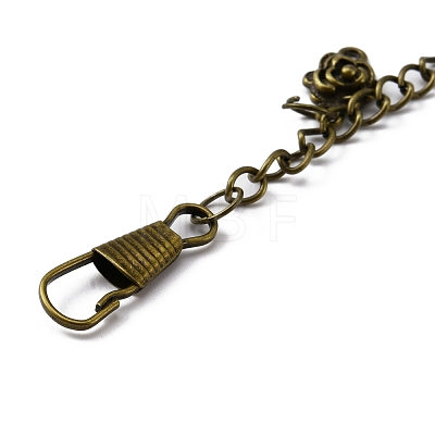 Tibetan Style Alloy Keychains KEYC-WH0025-027-1