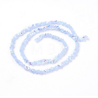 Imitation Jade Glass Beads Strands GLAA-F092-C02-1