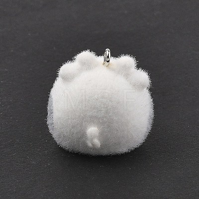 Flocky Resin Pendants FIND-A061-02H-1