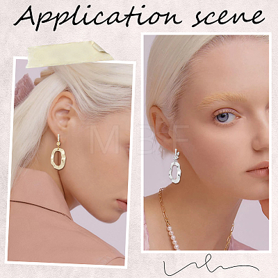 12Pcs 2 Styles Brass & Crystal Rhinestone Clip-on Earring Findings KK-BBC0028-20-1