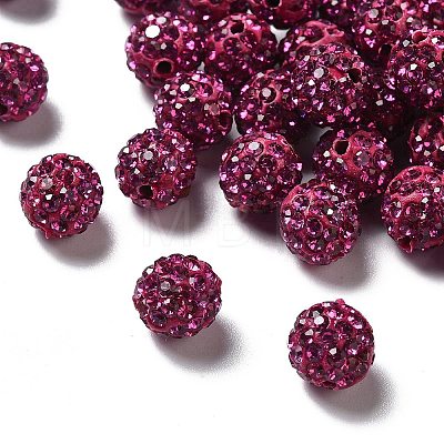 Pave Disco Ball Beads RB-A130-10mm-16-1
