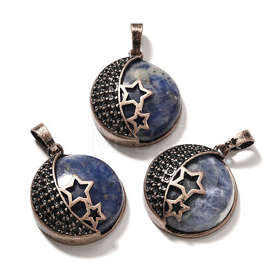 Natural Sodalite Pendants G-P560-01R-20-1