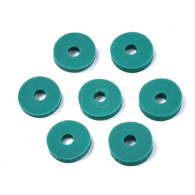 Handmade Polymer Clay Beads CLAY-R067-6.0mm-B07-1