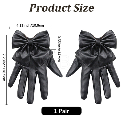 1 Pair PU Leather Gloves DIY-CL0001-92-1