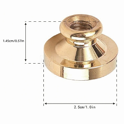 Wax Seal Brass Stamp Head AJEW-WH0209-504-1