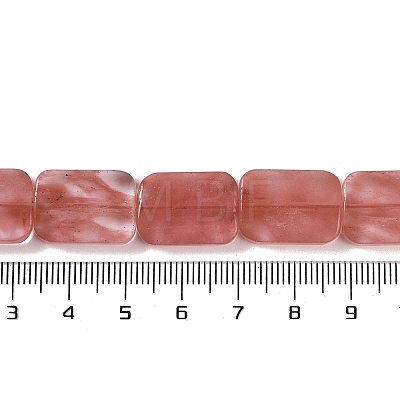 Cherry Quartz Glass Beads Strands G-M420-M05-02-1