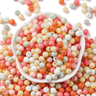 Opaque Acrylic Beads SACR-Q004-01F-1