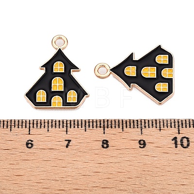 Halloween Theme Alloy Enamel Pendants ENAM-T020-07M-1