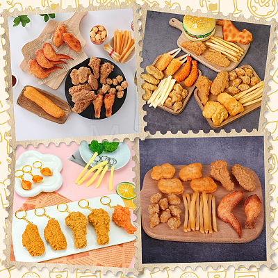 6Pcs Artificial Plastic Models DJEW-SC0001-28-1